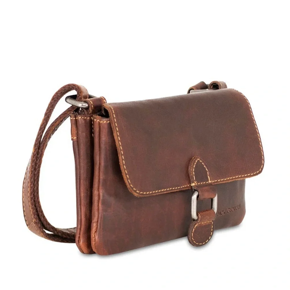 Jack Georges (EUC) Genuine Leather Mini Crossbody Bag - Picture 8 of 9